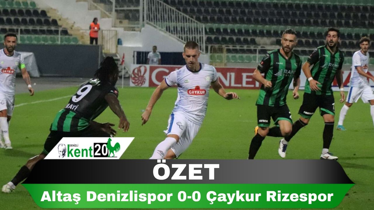Spor Toto 1. Lig: A. Denizlispor: 0 - Çaykur Rizespor: 0