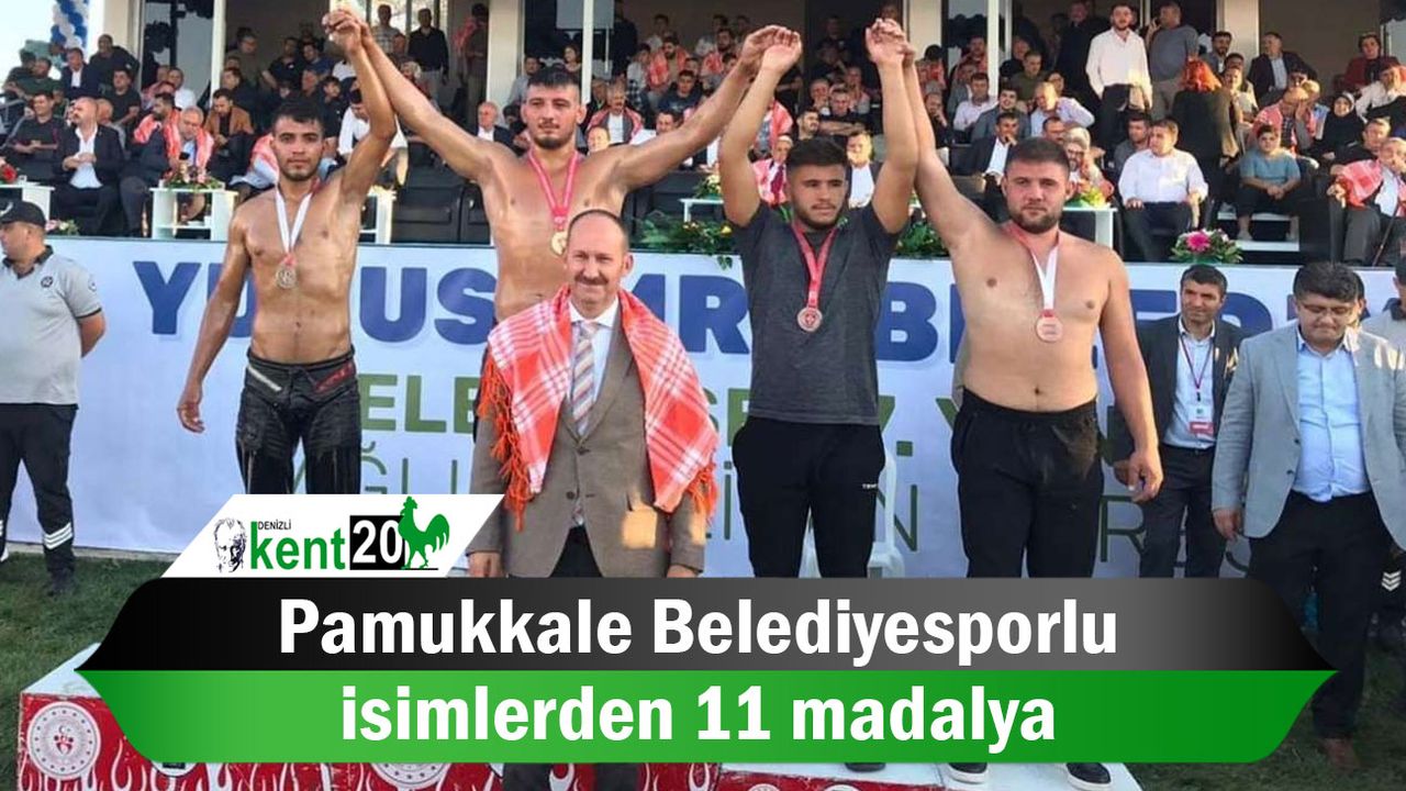 Pamukkale Belediyesporlu isimlerden 11 madalya