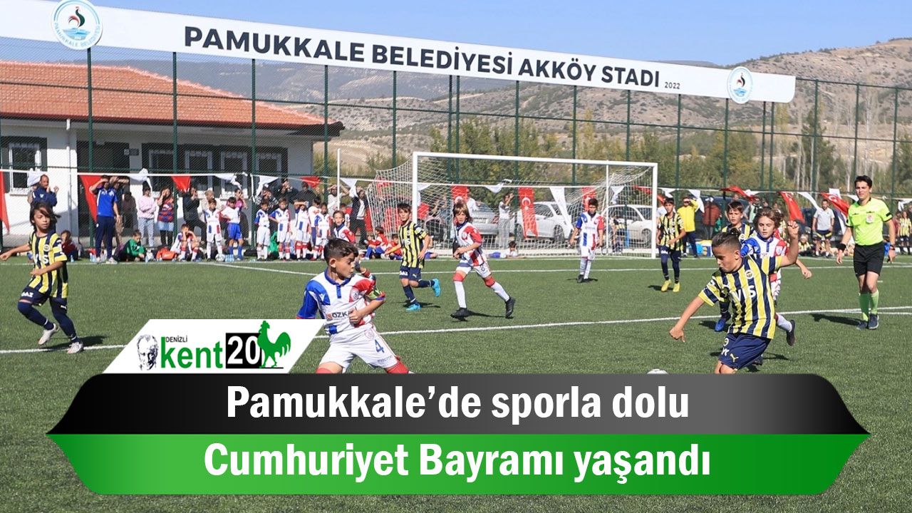 Pamukkale’de sporla dolu Cumhuriyet Bayramı yaşandı