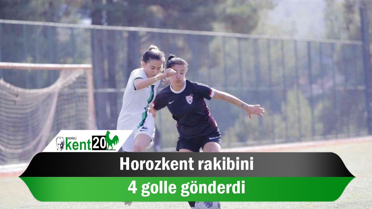 Horozkent rakibini 4 golle gönderdi