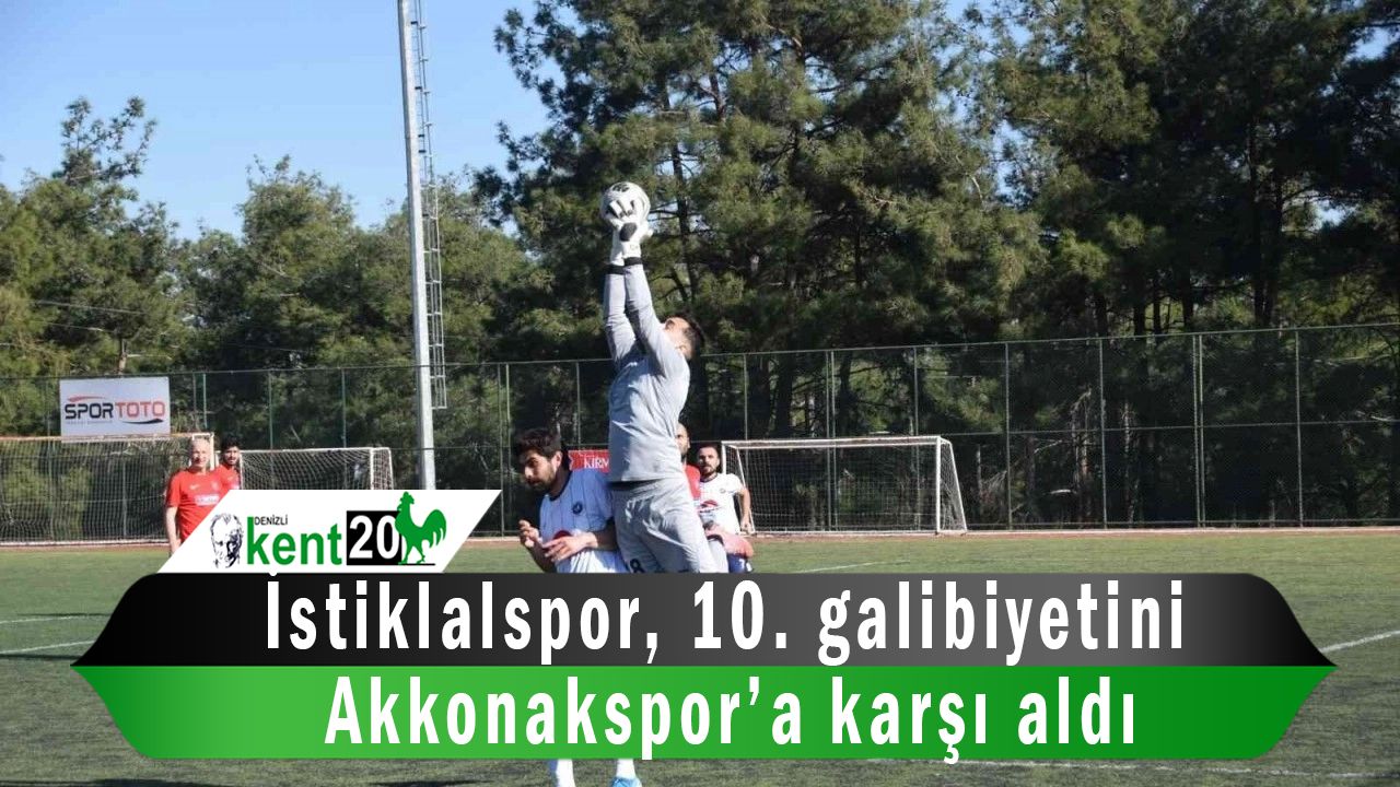 İstiklalspor, 10. galibiyetini Akkonakspor’a karşı aldı