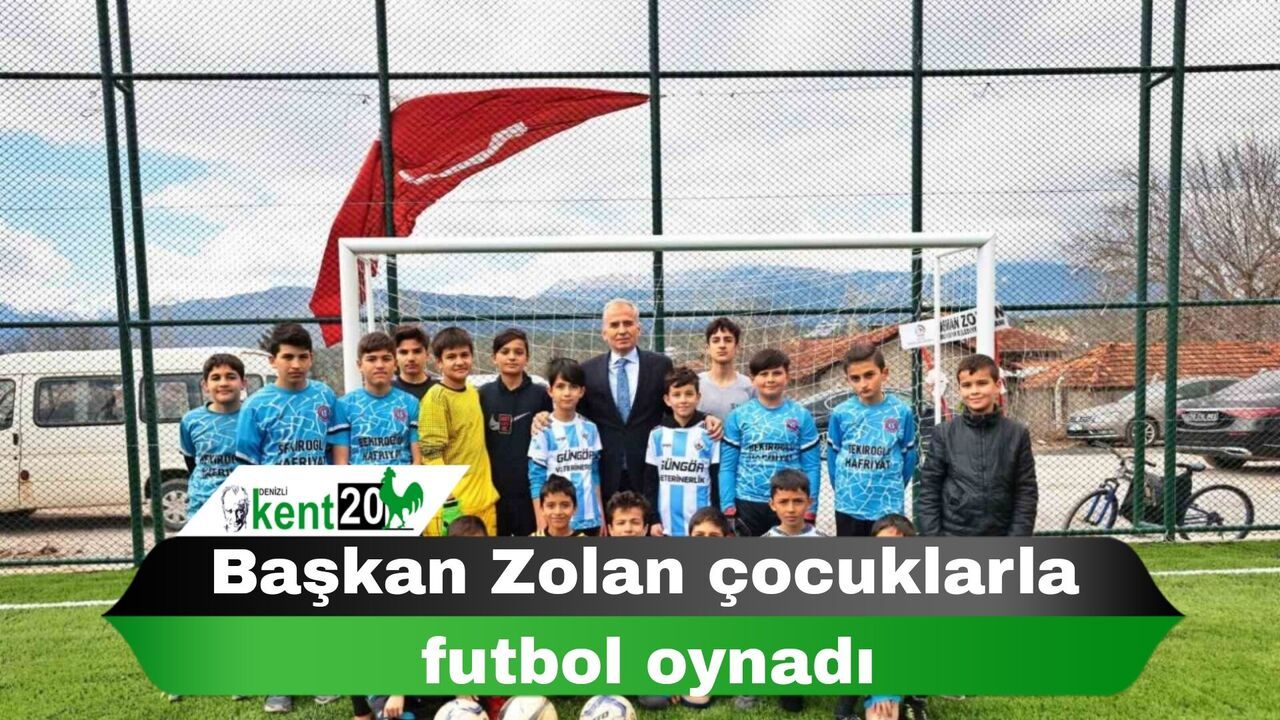 Başkan Zolan çocuklarla futbol oynadı