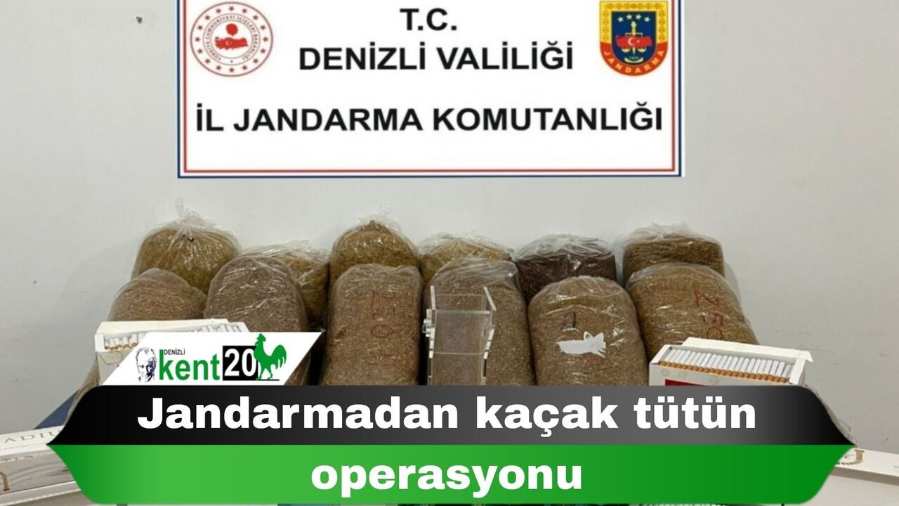 Jandarmadan kaçak tütün operasyonu