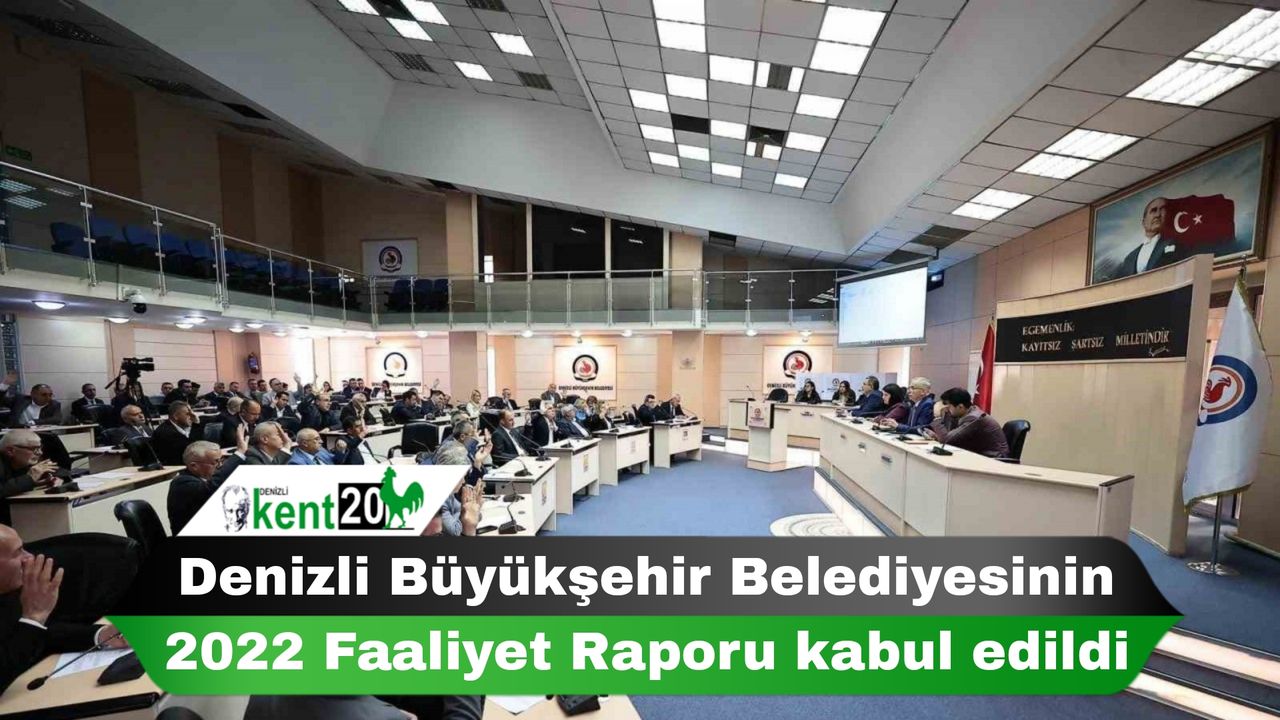 Denizli Büyükşehir Belediyesinin 2022 Faaliyet Raporu kabul edildi