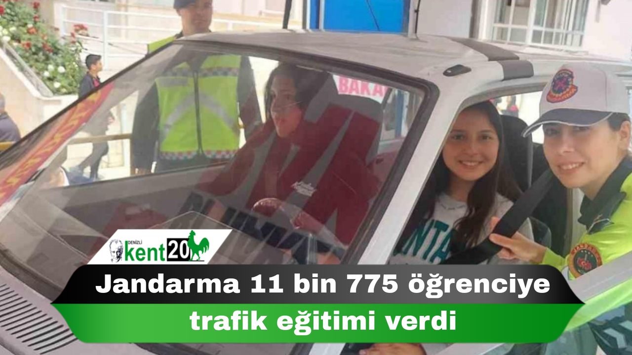 Jandarma 11 bin 775 öğrenciye trafik eğitimi verdi