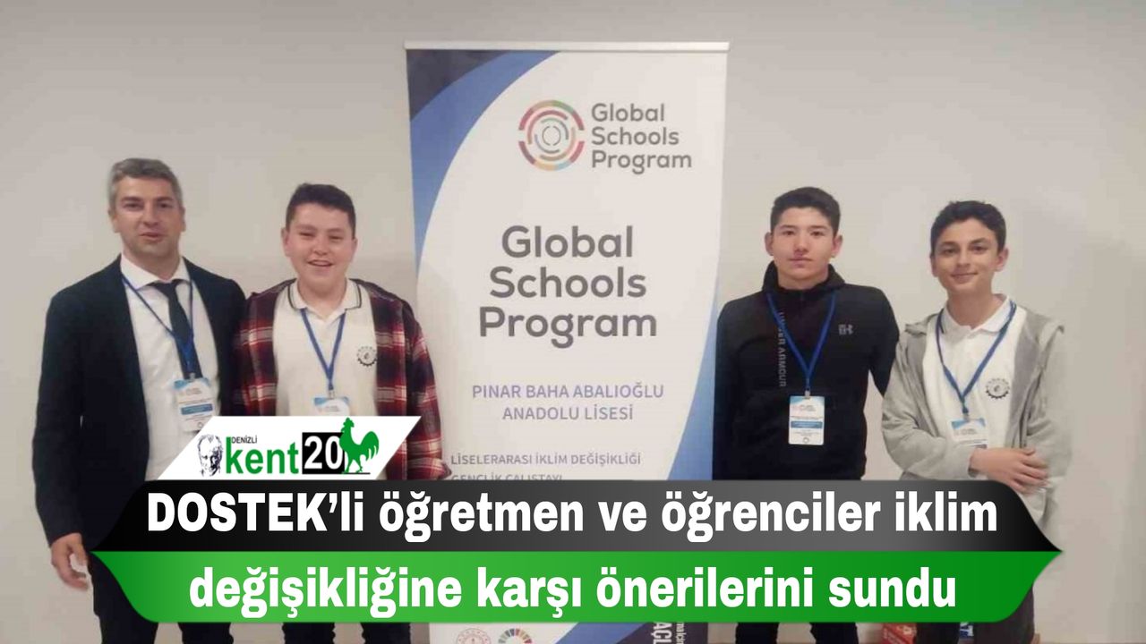 DOSTEK’li öğretmen ve öğrenciler iklim değişikliğine karşı önerilerini sundu