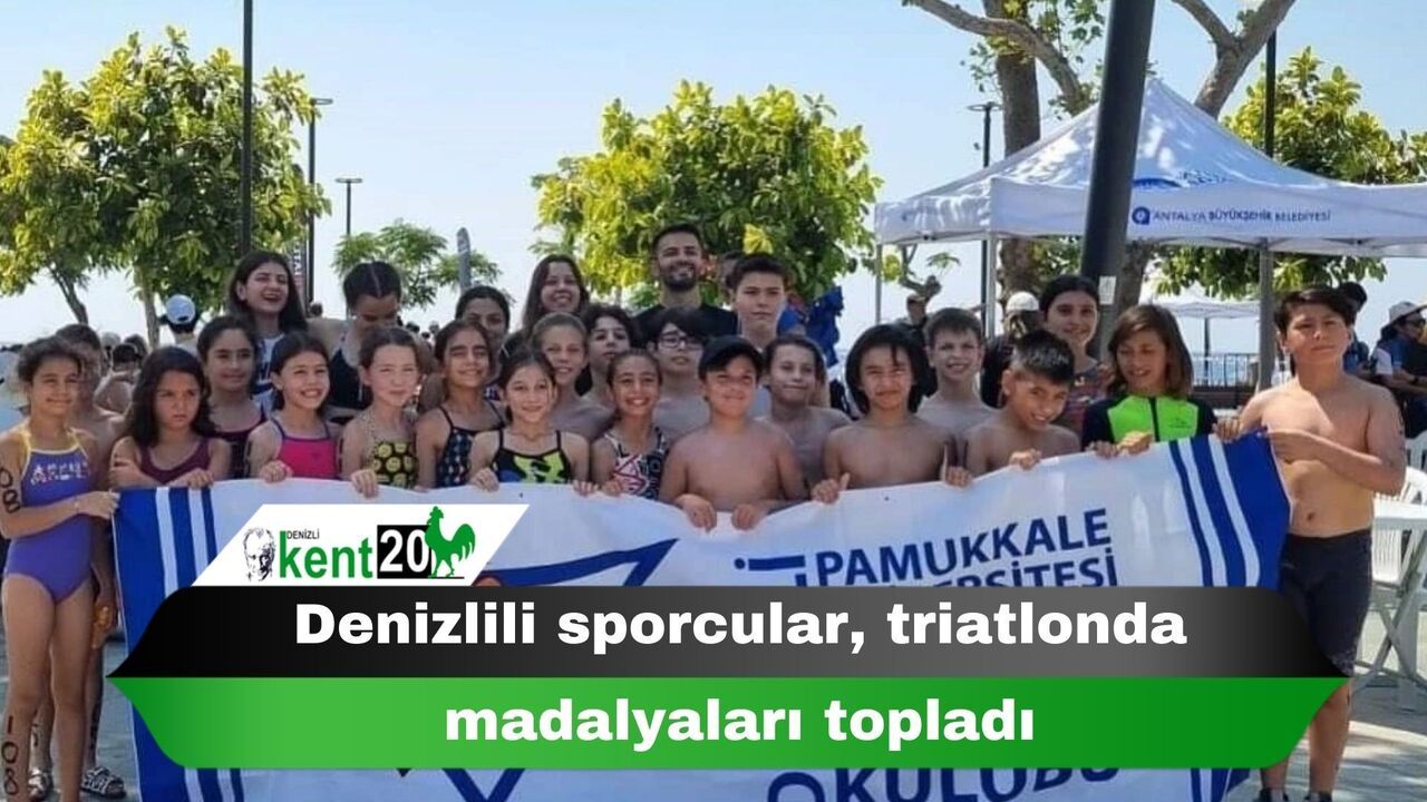 Denizlili sporcular, triatlonda madalyaları topladı