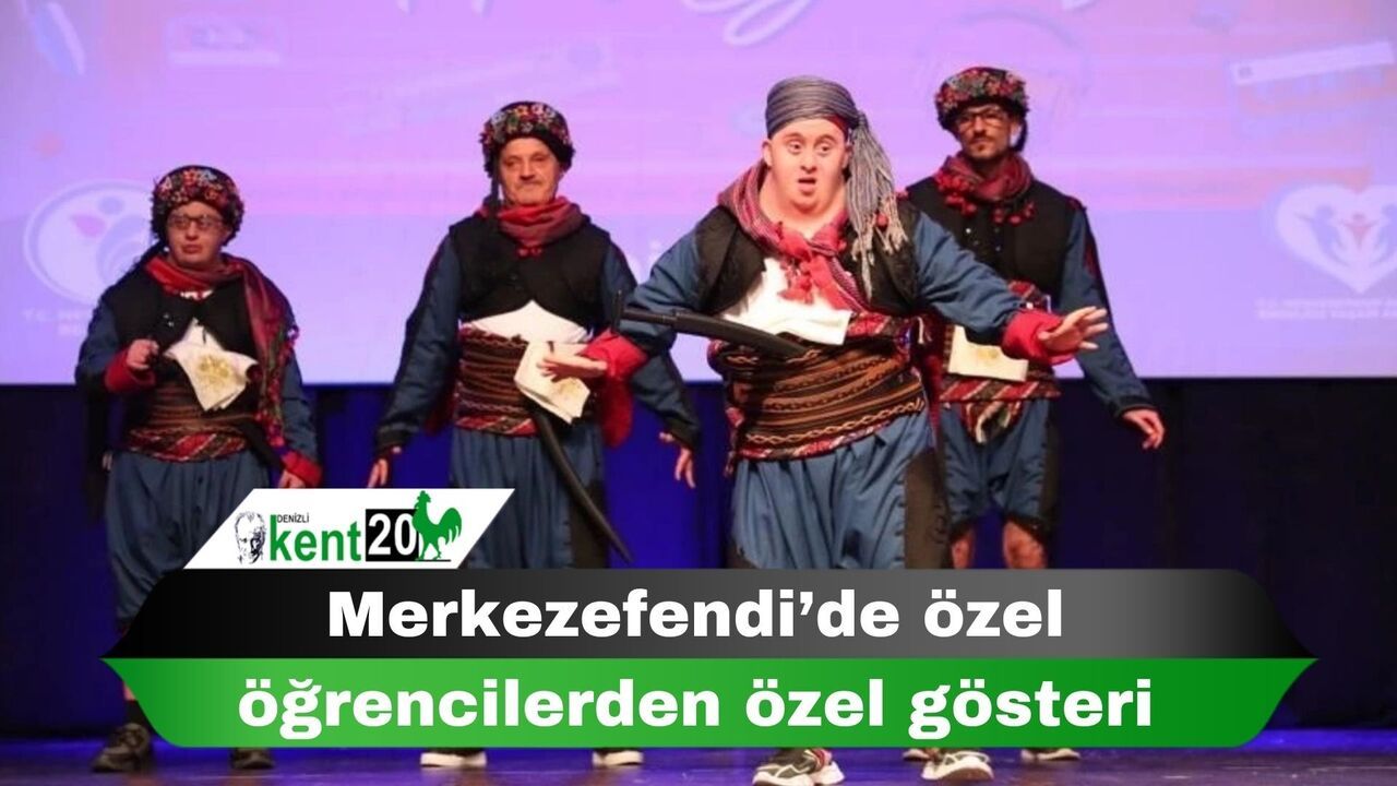 Merkezefendi’de özel öğrencilerden özel gösteri