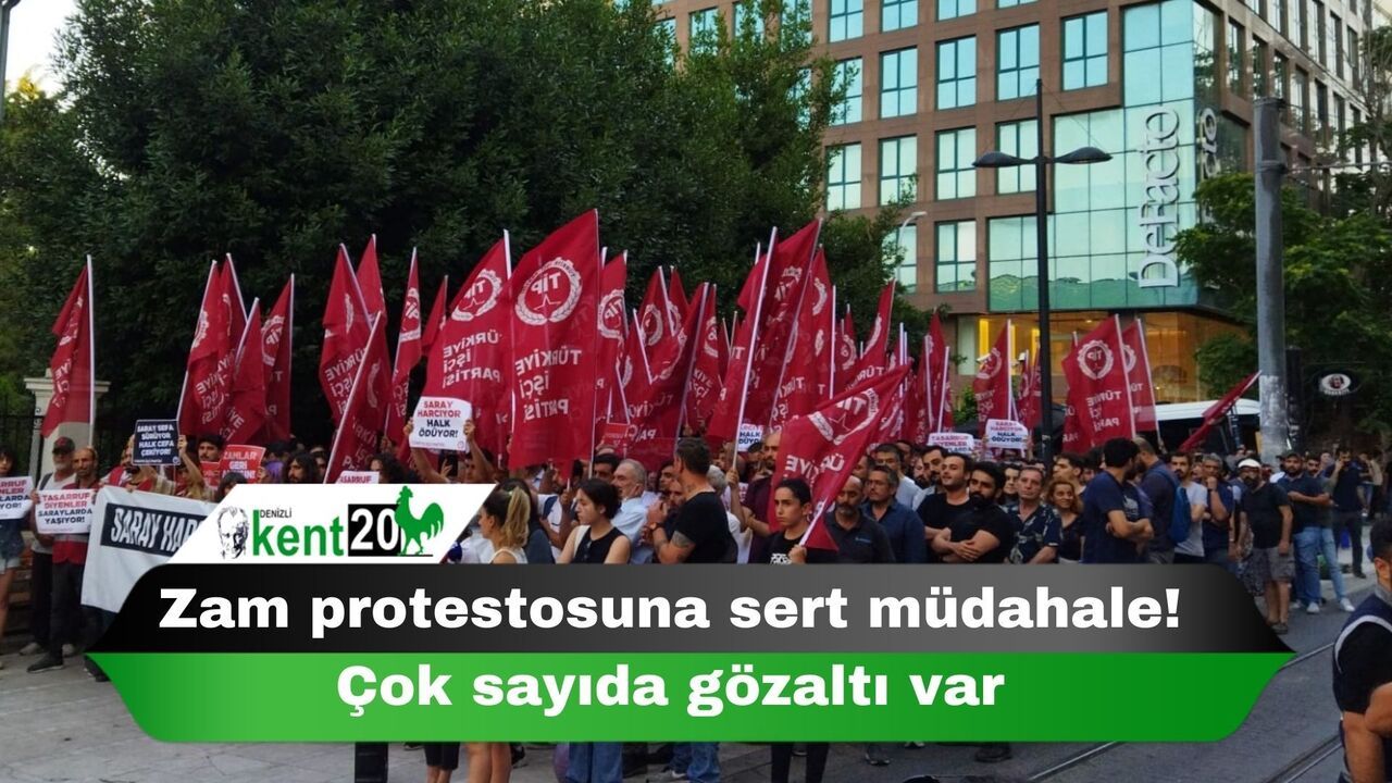 Zam protestosuna sert müdahale! Çok sayıda gözaltı var