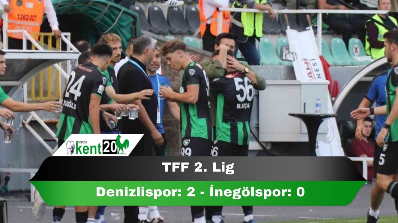 TFF 2. Lig: Denizlispor: 2 - İnegölspor: 0