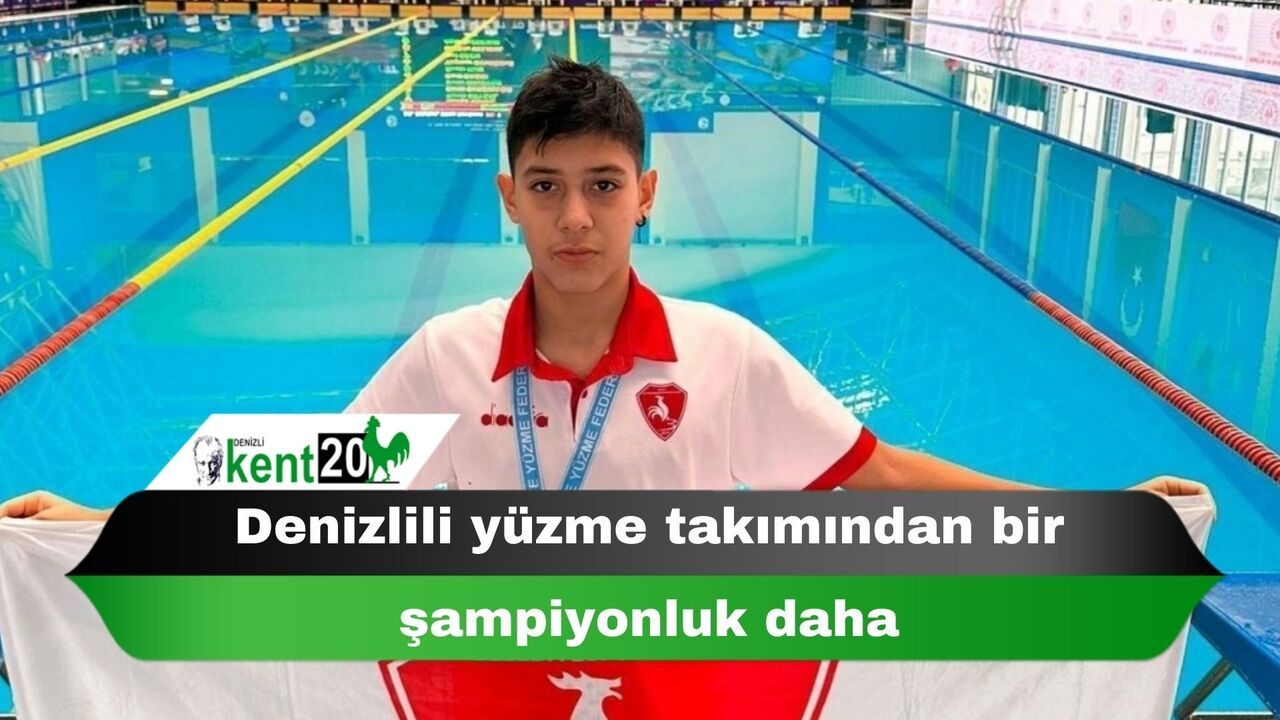 Denizlili yüzme takımından bir şampiyonluk daha