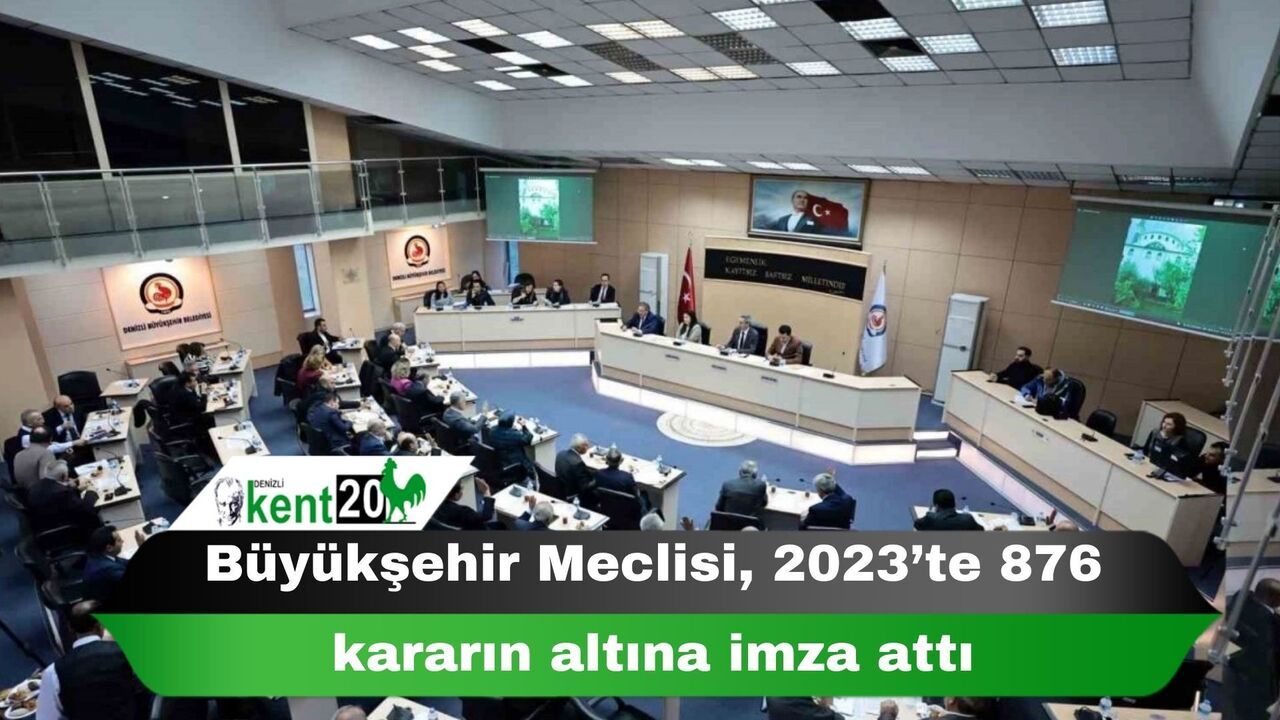 Büyükşehir Meclisi, 2023’te 876 kararın altına imza attı