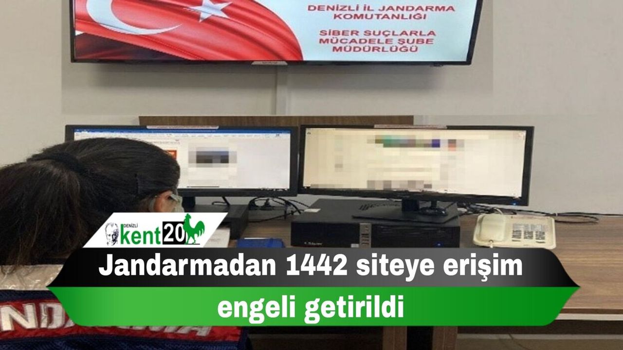 Jandarmadan 1442 siteye erişim engeli getirildi