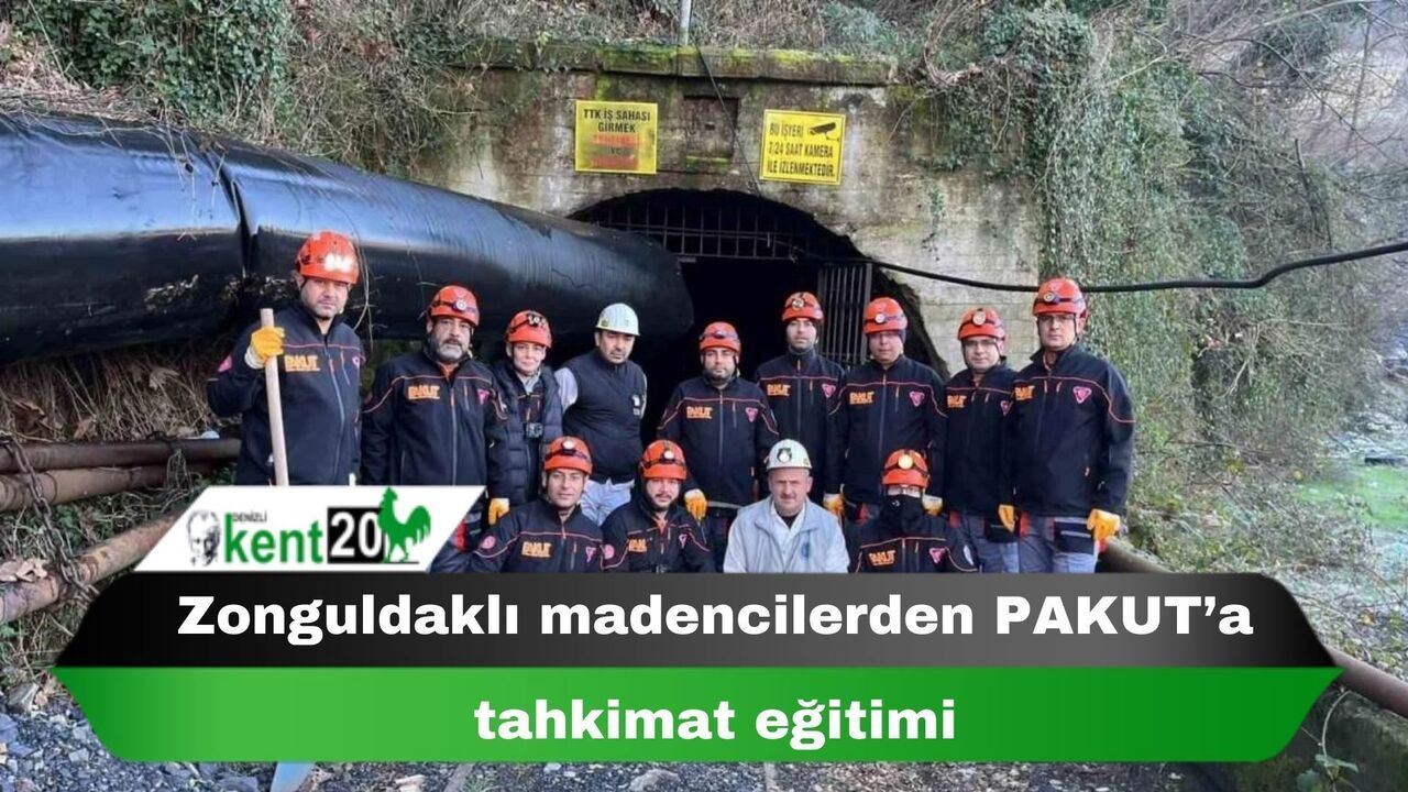 Zonguldaklı madencilerden PAKUT’a tahkimat eğitimi