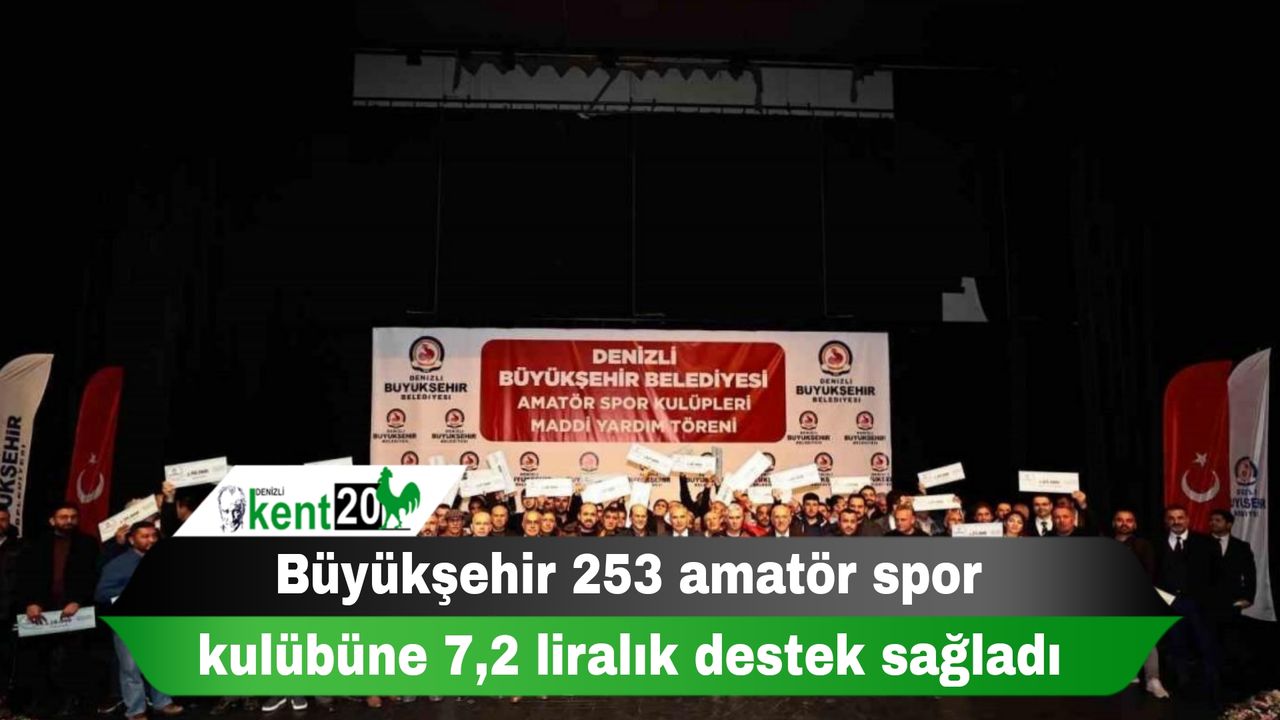 Büyükşehir 253 amatör spor kulübüne 7,2 liralık destek sağladı
