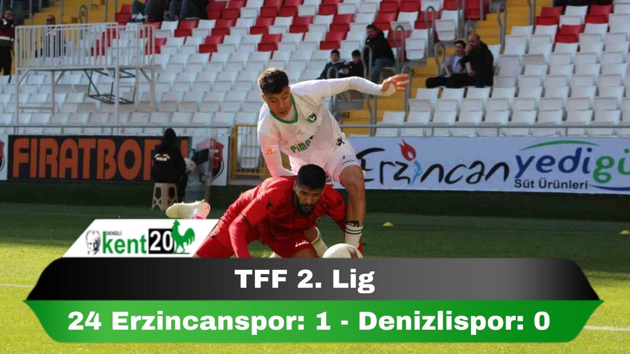 TFF 2. Lig: 24 Erzincanspor: 1 - Denizlispor: 0