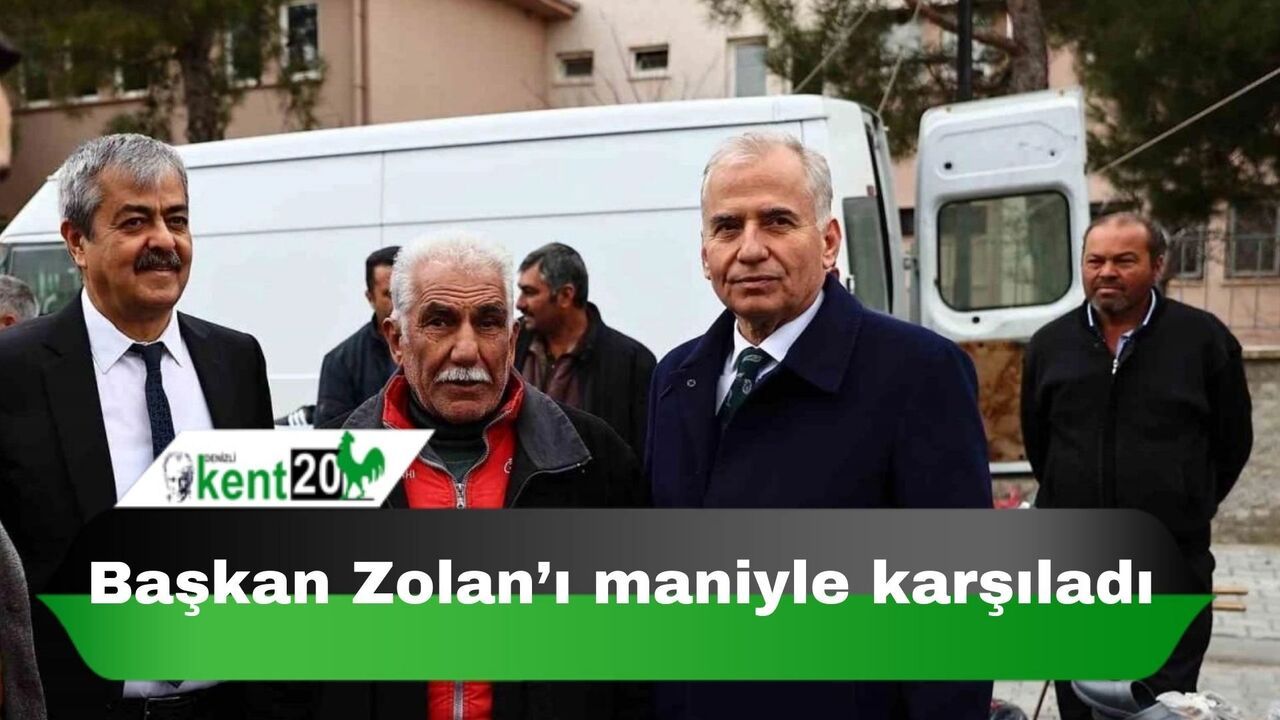 Başkan Zolan’ı maniyle karşıladı