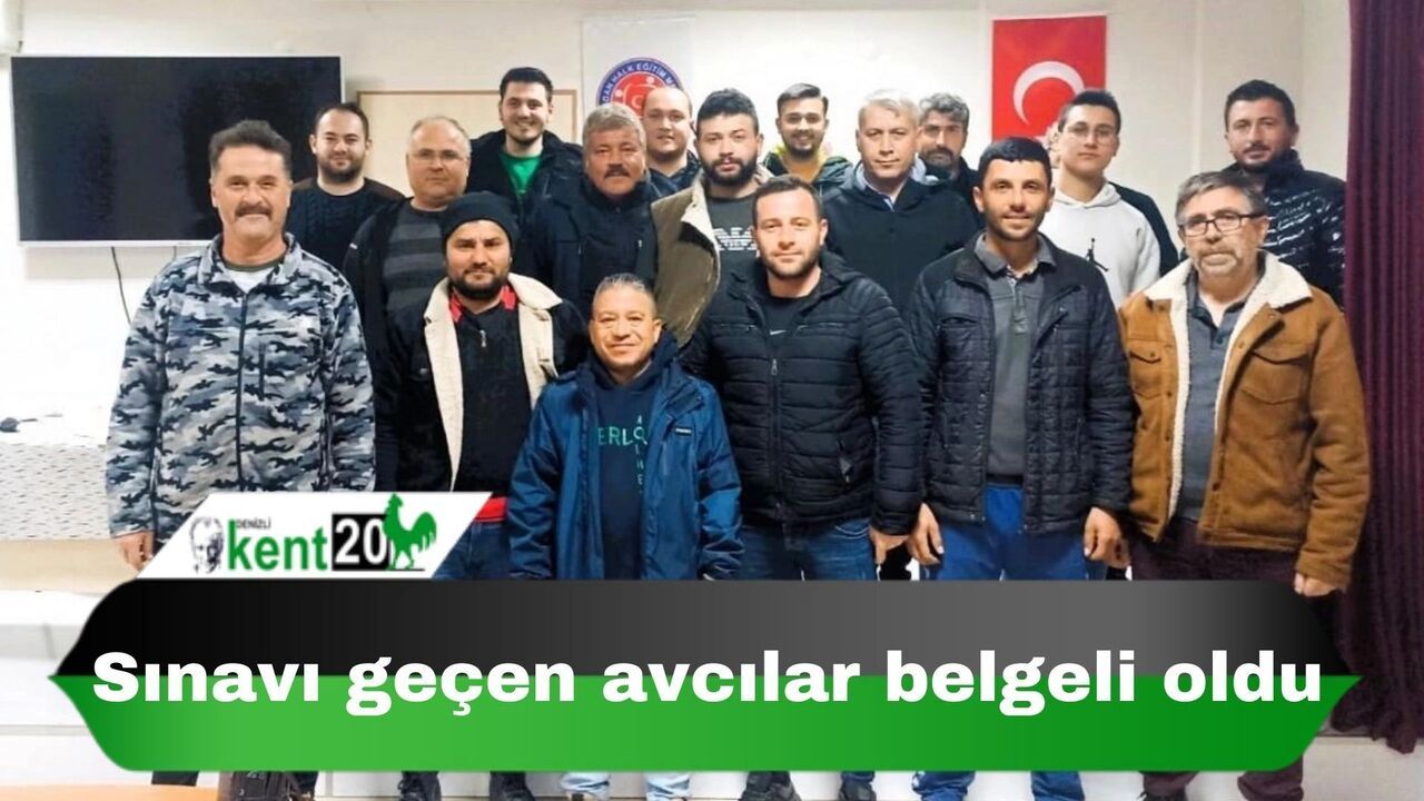 Sınavı geçen avcılar belgeli oldu