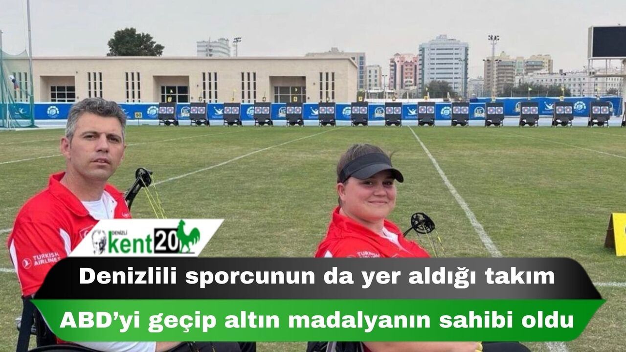 Denizlili sporcunun da yer aldığı takım ABD’yi geçip altın madalyanın sahibi oldu