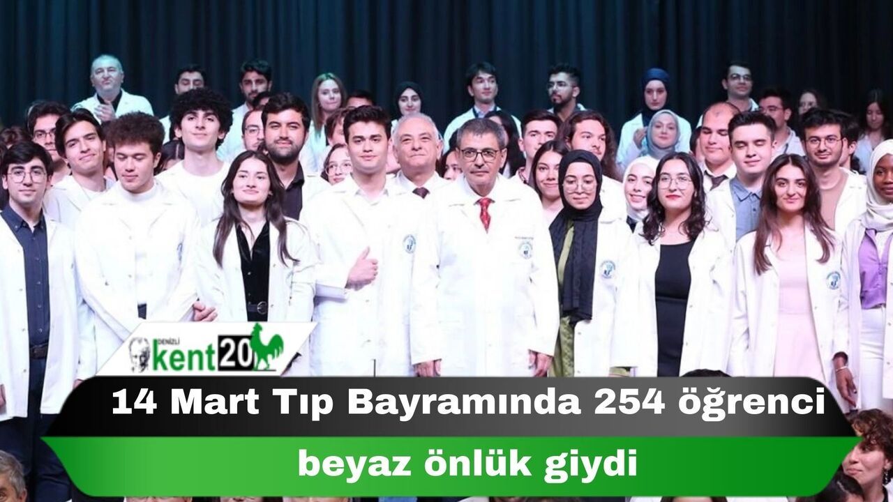 14 Mart Tıp Bayramında 254  öğrenci beyaz önlük giydi