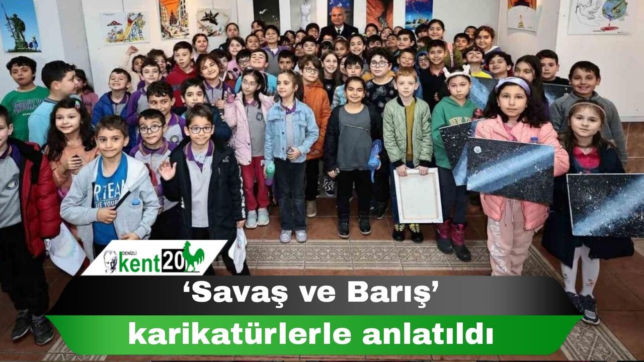 ‘Savaş ve Barış’ karikatürlerle anlatıldı