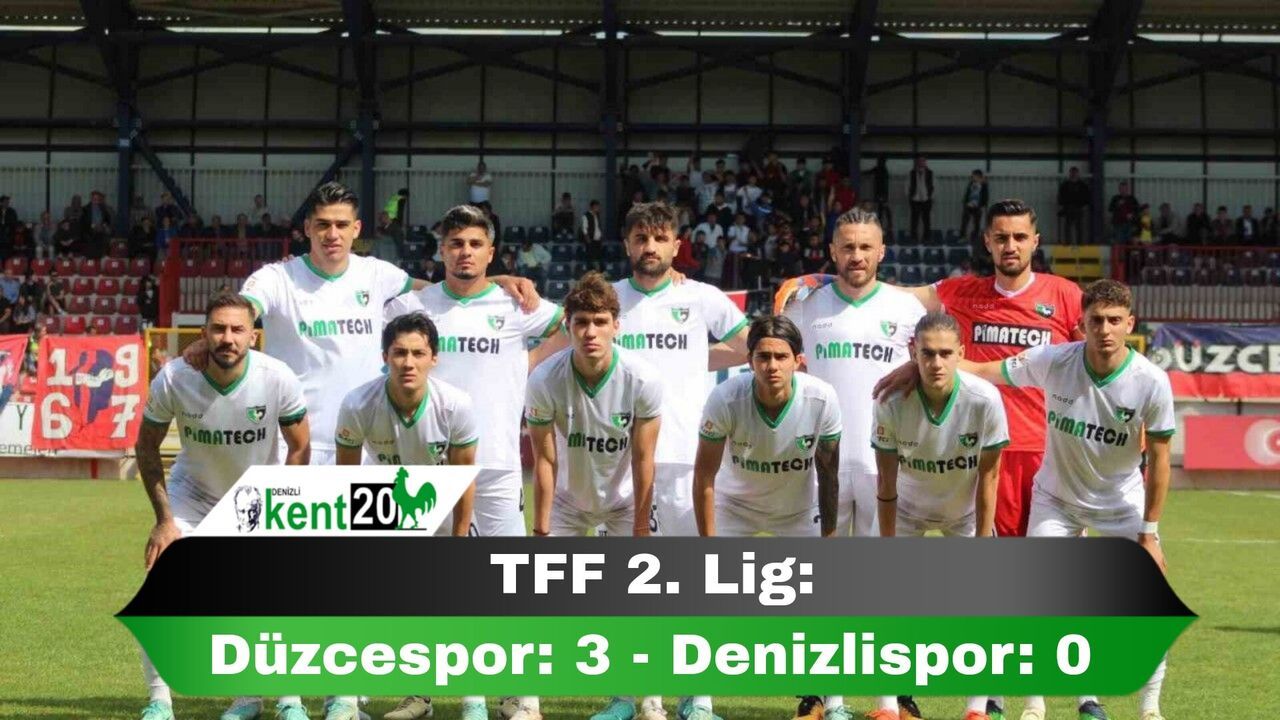 TFF 2. Lig: Düzcespor: 3 - Denizlispor: 0