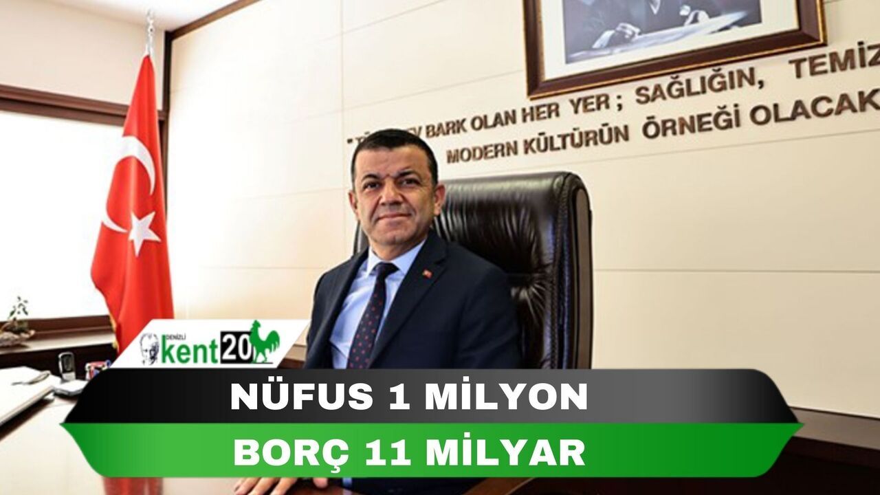 NÜFUS 1 MİLYON BORÇ 11 MİLYAR