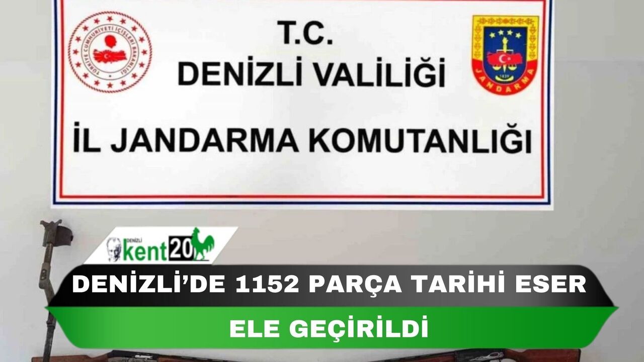 Denizli’de 1152 parça tarihi eser ele geçirildi