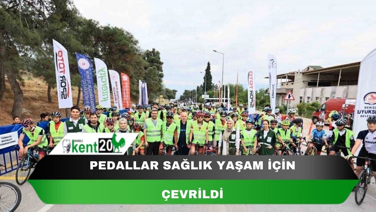 Pedallar sağlık yaşam için çevrildi