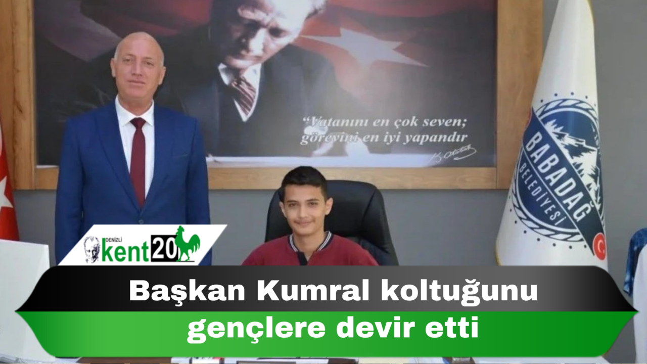 Başkan Kumral koltuğunu gençlere devir etti