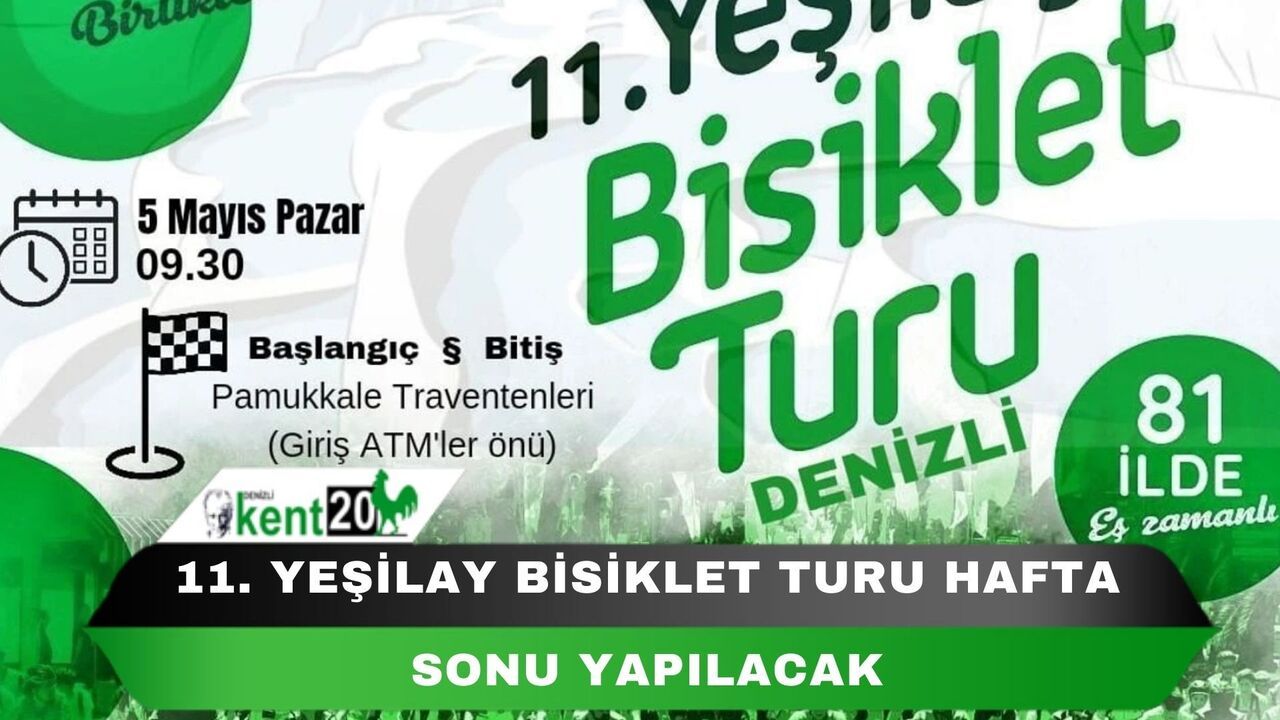11. Yeşilay Bisiklet Turu hafta sonu yapılacak