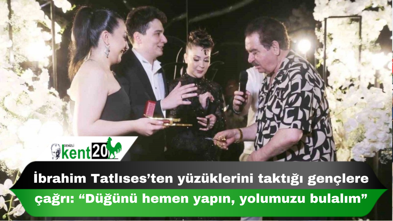 İbrahim Tatlıses’ten yüzüklerini taktığı gençlere çağrı: “Düğünü hemen yapın, yolumuzu bulalım”