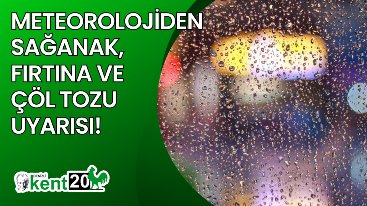 Meteoroloji'den 15 il için sarı kodlu alarm: Sağanak, fırtına ve çöl tozu uyarısı!