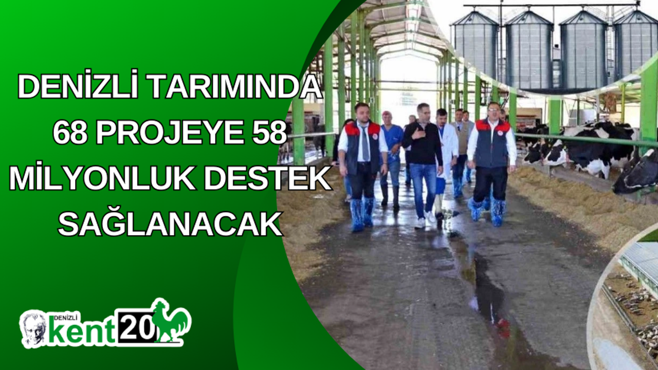 Denizli tarımında 68 projeye 58 milyonluk destek sağlanacak