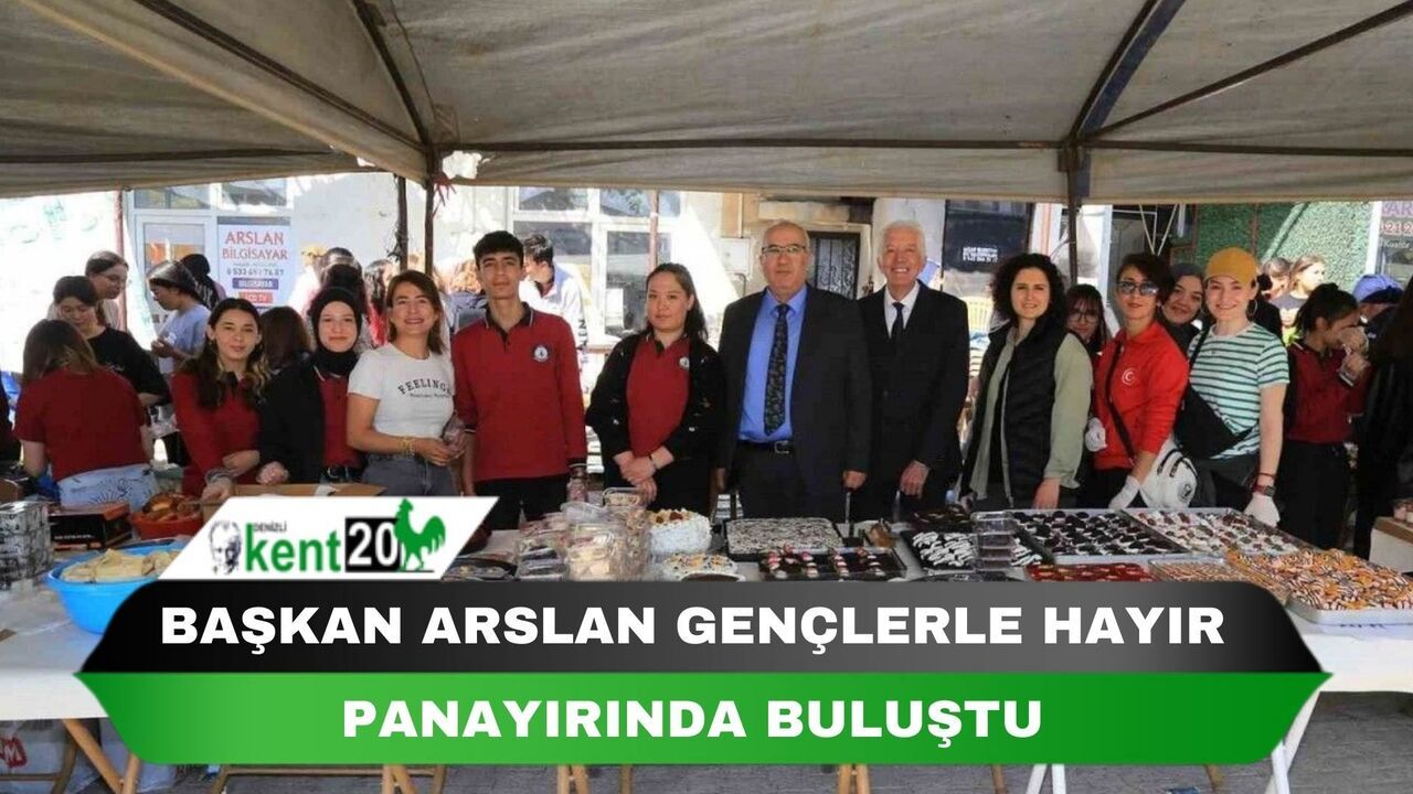 Başkan Arslan gençlerle hayır panayırında buluştu