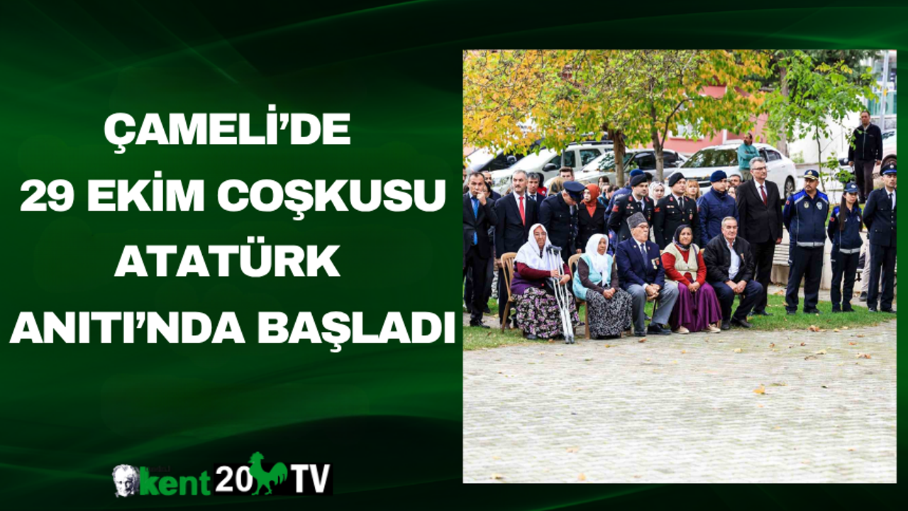 Çameli’de 29 Ekim Coşkusu Atatürk Anıtı’nda Başladı