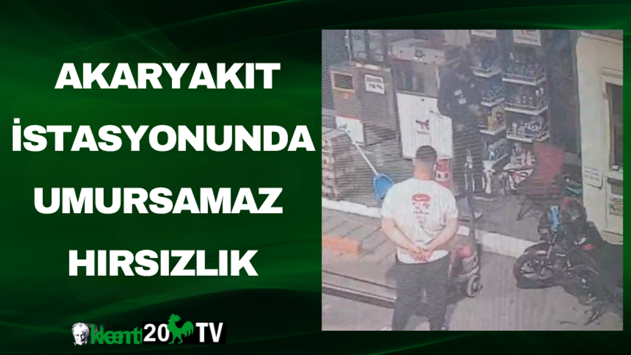 Akaryakıt İstasyonunda Umursamaz Hırsızlık