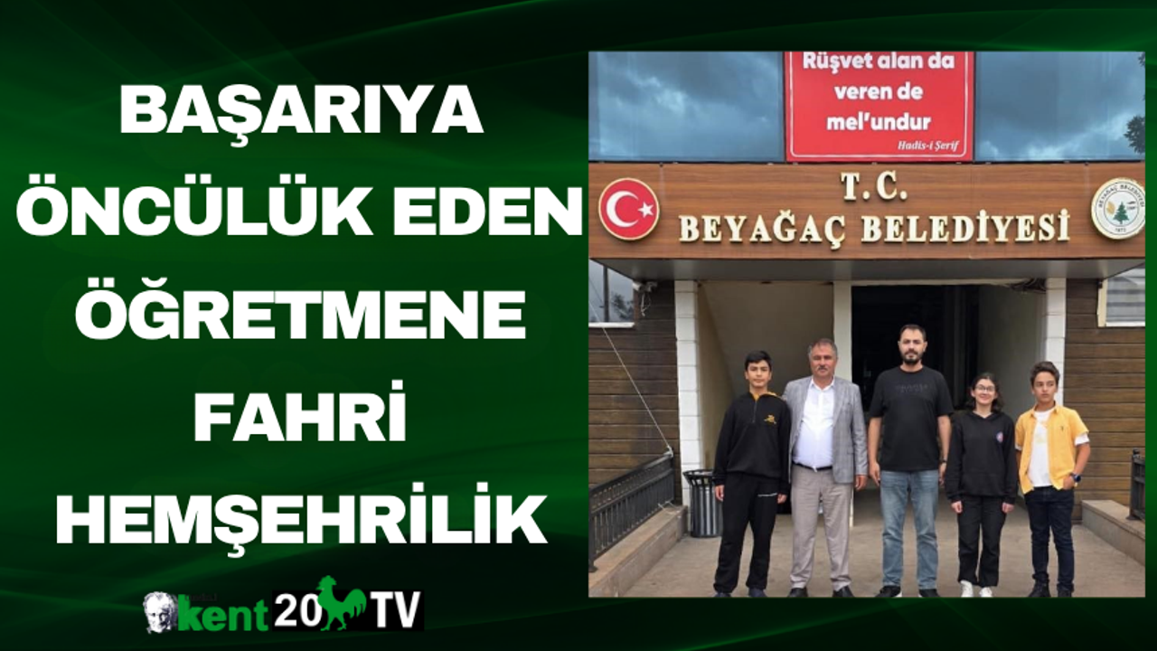 Başarıya Öncülük Eden Öğretmene Fahri Hemşehrilik