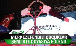 Merkezefendili çocuklar şenlikte doyasıya eğlendi