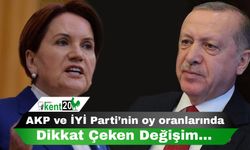 AKP ve İYİ Parti’nin oy oranlarında dikkat çeken değişim…