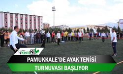 Pamukkale’de ayak tenisi turnuvası başlıyor