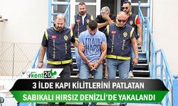 3 ilde kapı kilitlerini patlatan sabıkalı hırsız Denizli’de yakalandı