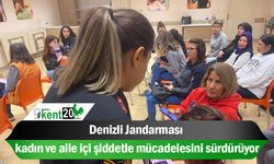 Denizli jandarması kadın ve aile içi şiddetle mücadelesini sürdürüyor