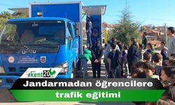 Jandarmadan öğrencilere trafik eğitimi