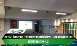 Denizli OSB’de ‘Enerji verimliliği ve hibe destekleri’ semineri yapıldı