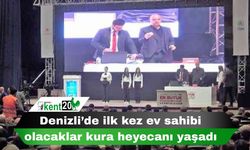 Denizli’de ilk kez ev sahibi olacaklar kura heyecanı yaşadı