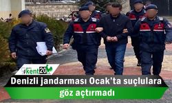 Denizli jandarması Ocak’ta suçlulara göz açtırmadı