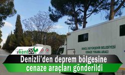 Denizli’den deprem bölgesine cenaze araçları gönderildi