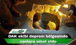 DAK ekibi deprem bölgesinde canlara umut oldu