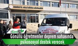 Gönüllü öğretmenler deprem sahasında psikososyal destek verecek